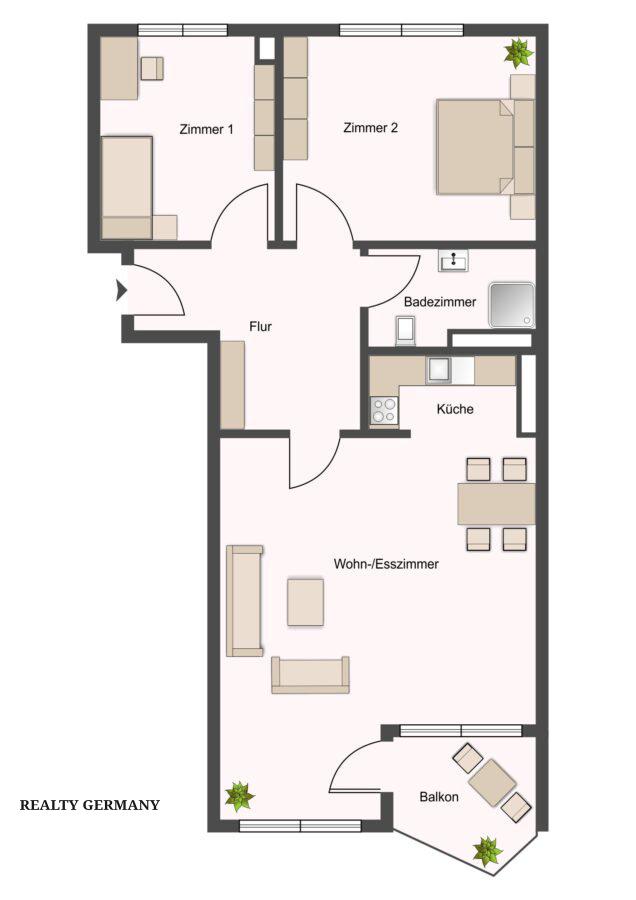 3 room apartment in Steglitz, 68 m², photo #5, listing #80905818