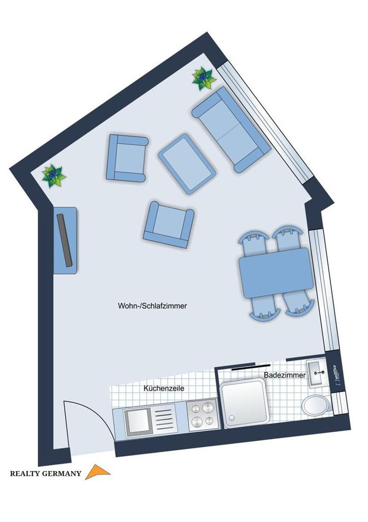1 room apartment in Prenzlauer Berg, 41 m², photo #10, listing #78684060