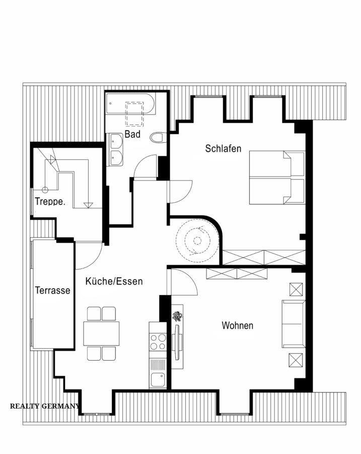 3 room apartment in Charlottenburg-Wilmersdorf, 80 m², photo #8, listing #80943492