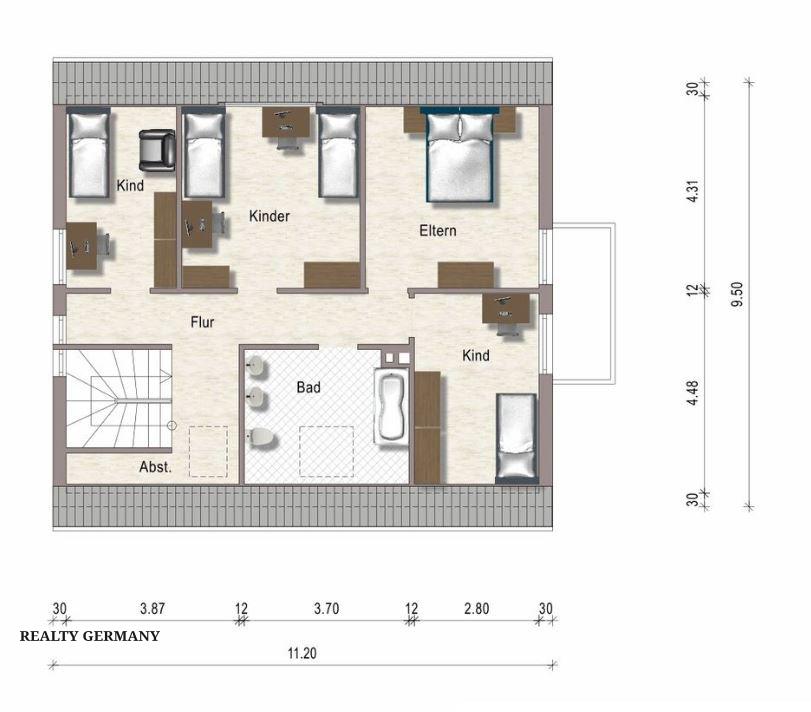 7 room townhome in Düsseldorf, 171 m², photo #6, listing #105241416