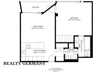 2 room apartment in Mitte, 75 m²