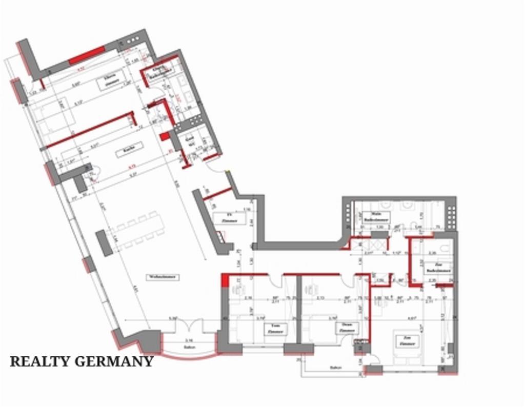 6 room apartment in Charlottenburg-Wilmersdorf, 212 m², photo #2, listing #73239348