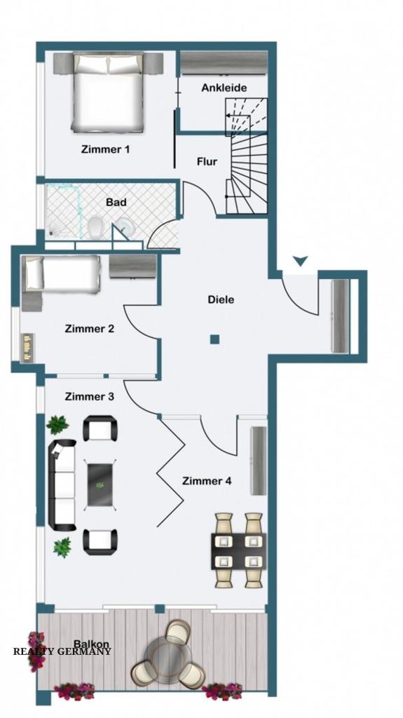 5 room penthouse in Überlingen, 190 m², photo #6, listing #75000618