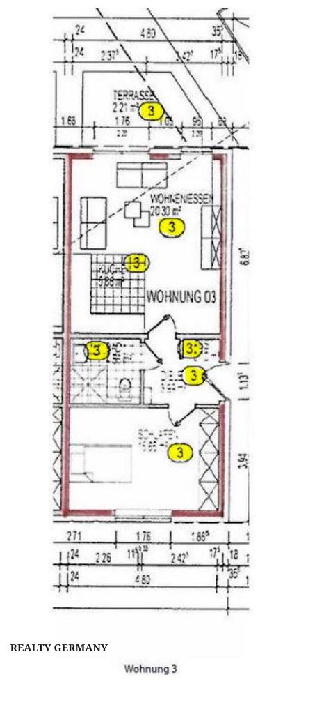 2 room new home in Willich, 53 m², photo #5, listing #99602328