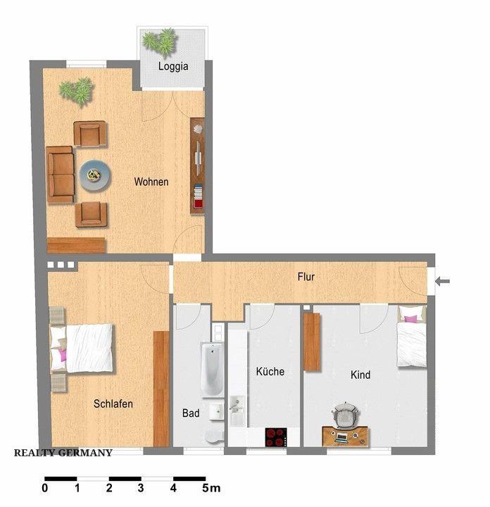 3 room apartment in Frankfurt, 83 m², photo #8, listing #105179340