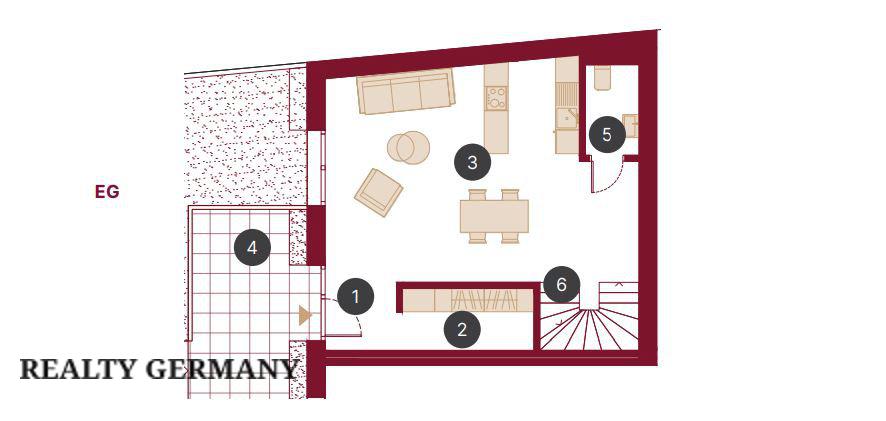 3 room terraced house in Berlin, 120 m², photo #4, listing #105187614