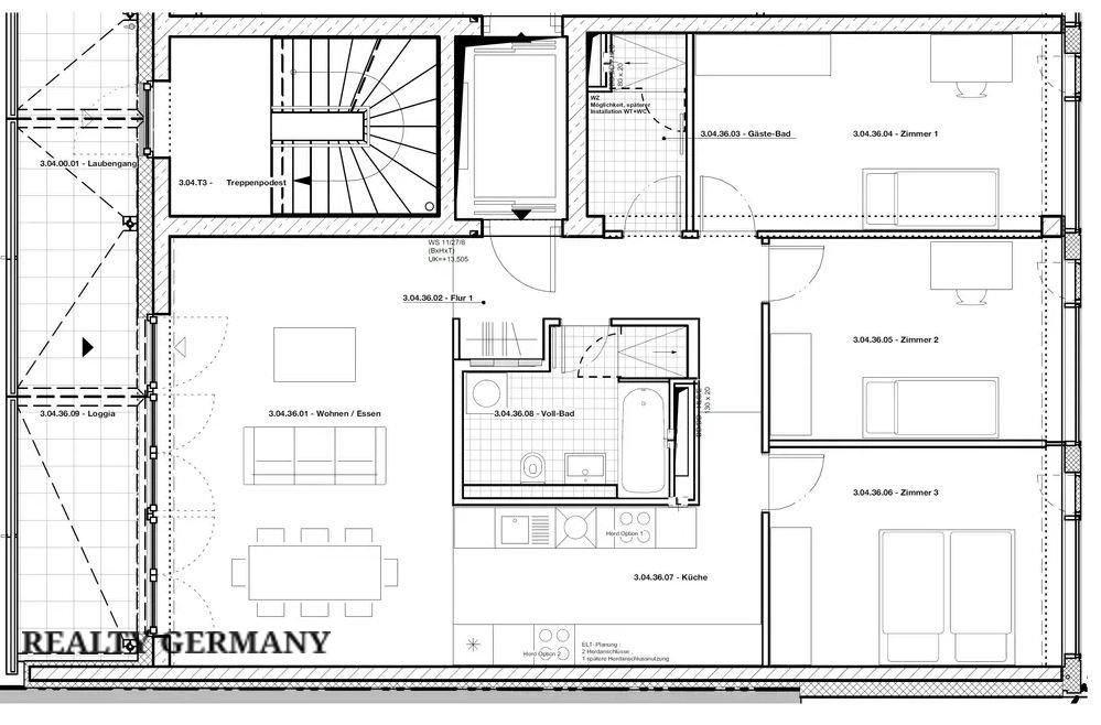 4 room apartment in Mitte, 108 m², photo #6, listing #105171318